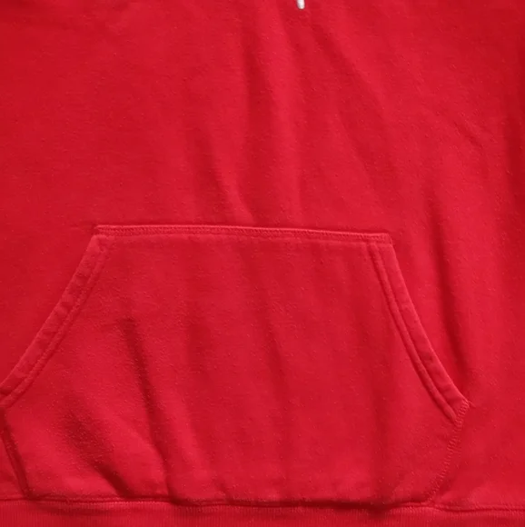 Champion Unisex Long Sleeve Hoodie . Size ( XL ) Red. - Picture 10 of 13